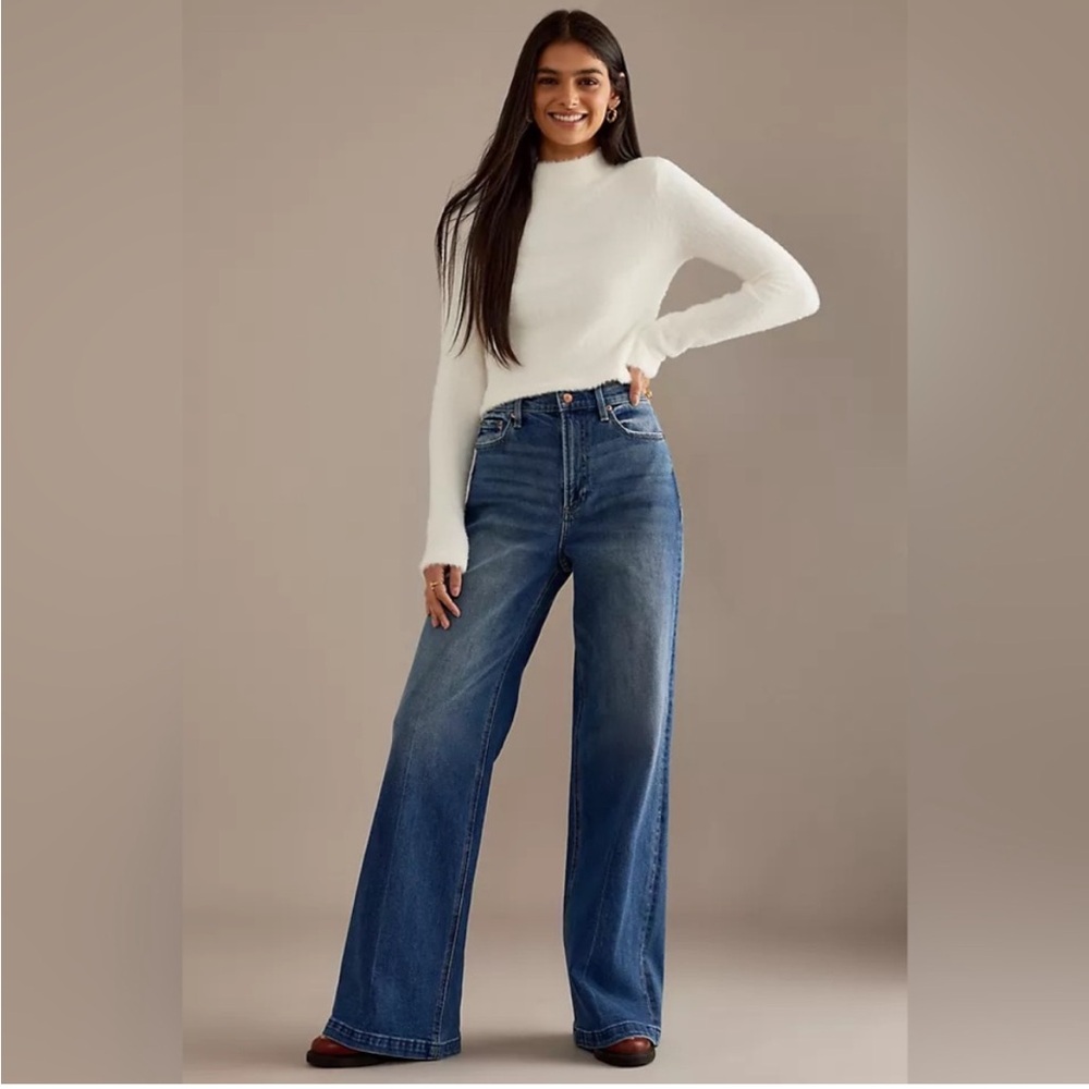 EUC PISTOLA DENIM Cider Lana High Rise Wide Leg TUCKERNUCK & ANTHROPOLOGIE
